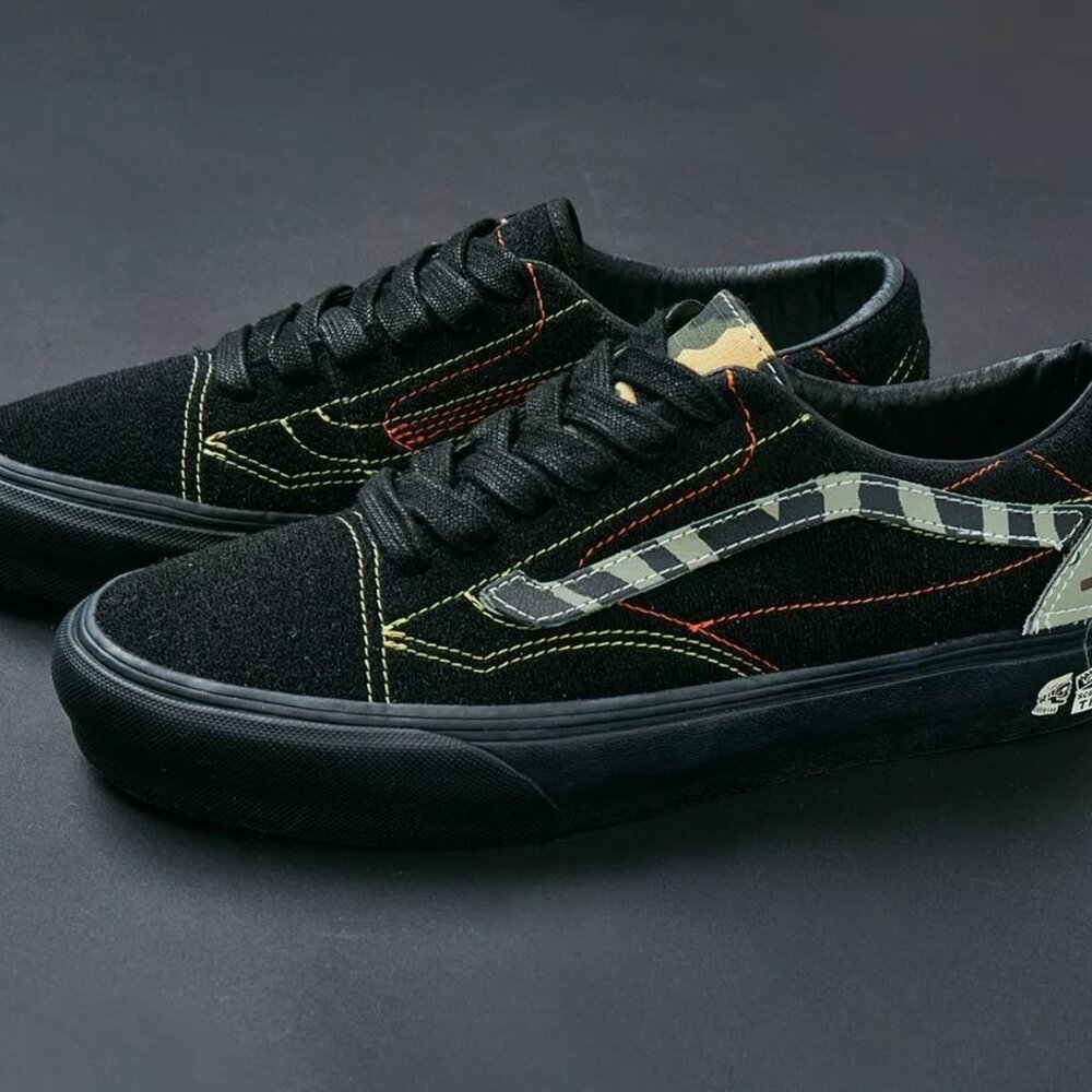 Vans x Taka Hayashi DIY Sk8-Low VLT LX 'Black' VN0A4UX62NQ Men's 8 Custo… - Picture 5 of 11